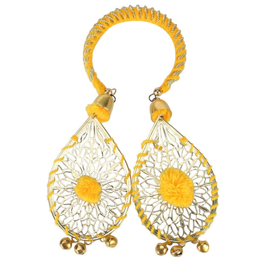 Fashion Women's Alloy Hanging Thread Bracelet-Yellow