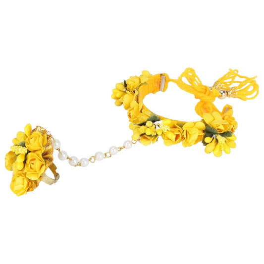 Fashion Women's Alloy Hanging Thread Bracelet-Yellow