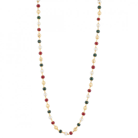 Pearl Mala Daily Wear Gold Plated Chain