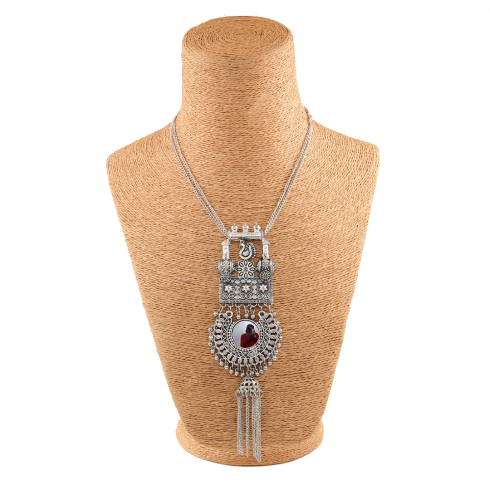 Oxidized Silver Necklace