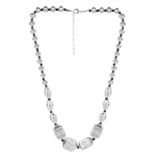 Designer German Silver Oxidized Necklace