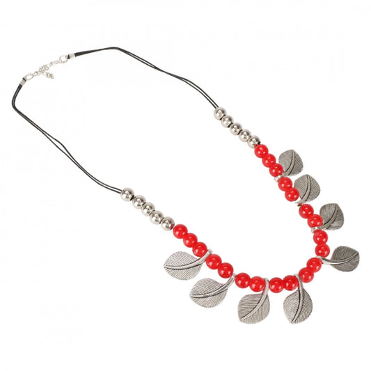 Boho Afghani Silver Oxidised Necklace