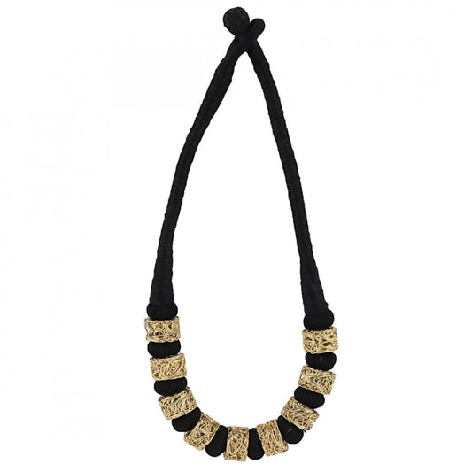 Designer Black Silk Thread Necklace
