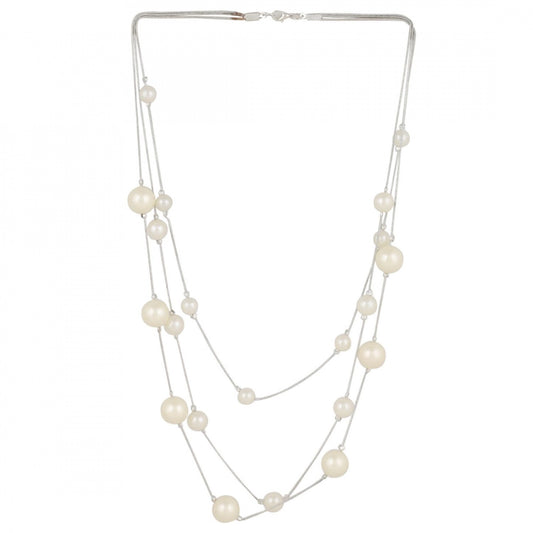Floating Pearl Multilayer Necklace