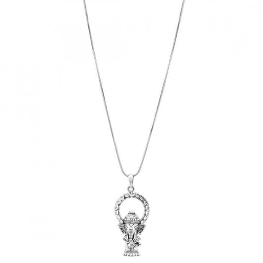 Oxidized Metal German Silver Necklace