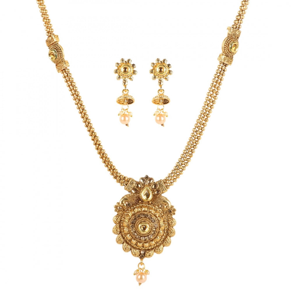 Elegant Inspired Traditional Gold Plated Necklace