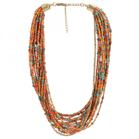 Designer Fashion Crystal and Beads Necklace