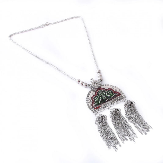 Afghani Designer Turkish Style Vintage Oxidised German Silver Tribal Necklace Pandeant Antique Jewellery Boho Gypsy