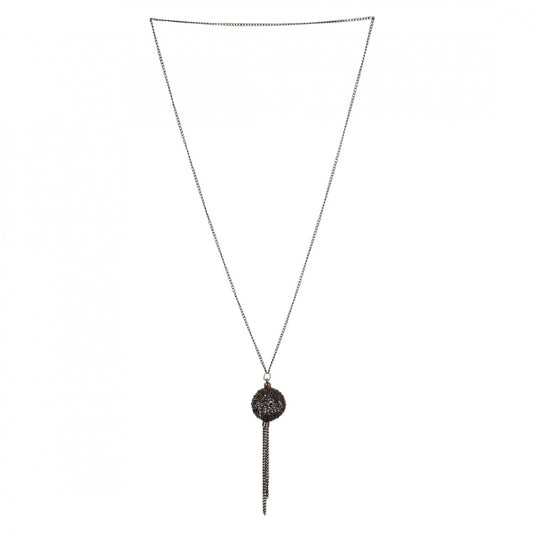 Oxidized Silver Chain Necklace
