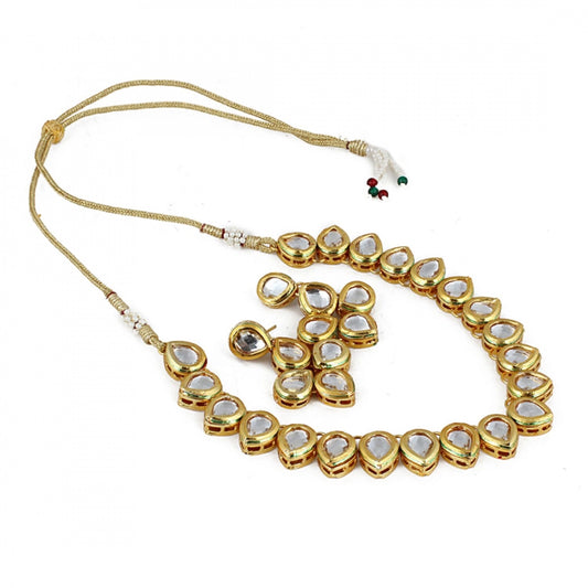 Golden Kundan Strand Necklace