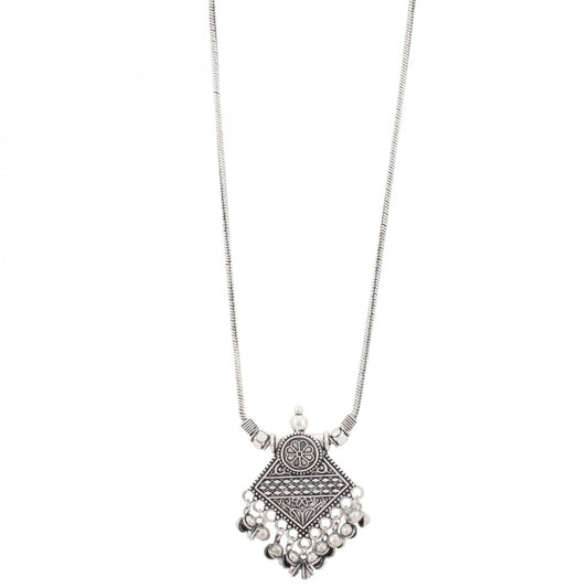 Designer Chain Oxidized German Silver Necklace