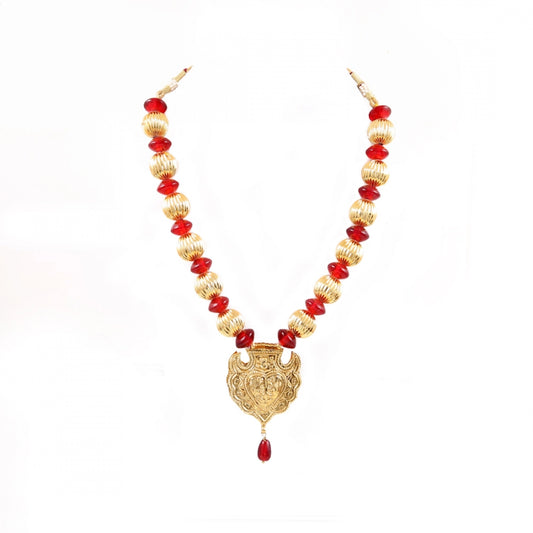 Golden Beads Pendant Jugni Kantha Necklace