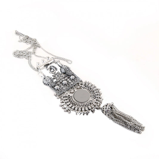 Oxidized Silver Necklace