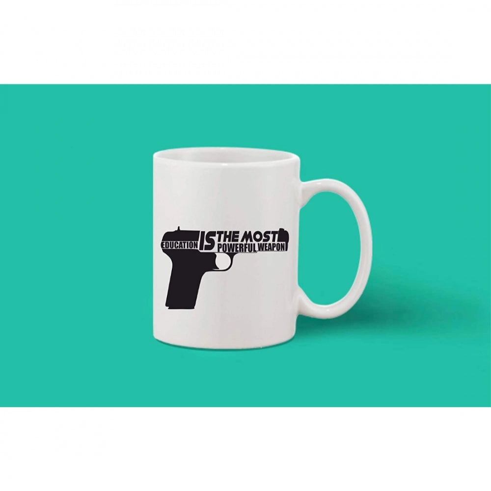 Amfyn Printed Ceramic Coffee Mug - 1 Pieces, White, 11oz