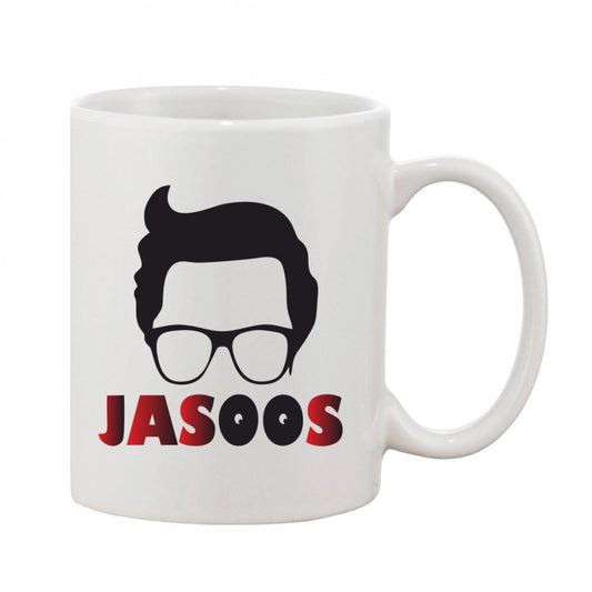 Amfyn Printed Ceramic Coffee Mug - 1 Pieces, White, 11oz