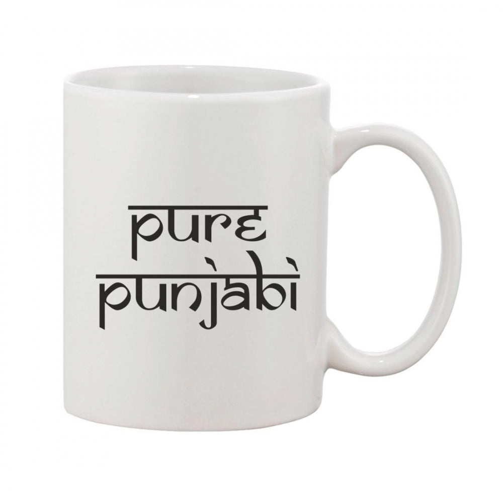 Amfyn Printed Ceramic Coffee Mug - 1 Pieces, White, 11oz