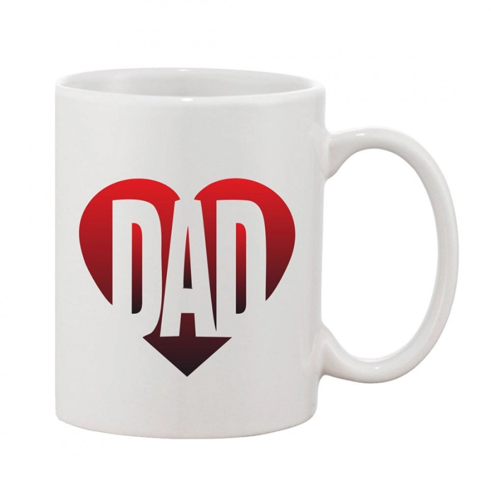 Fashion Printed Ceramic Coffee Mug - 1 Pieces, White, 11oz