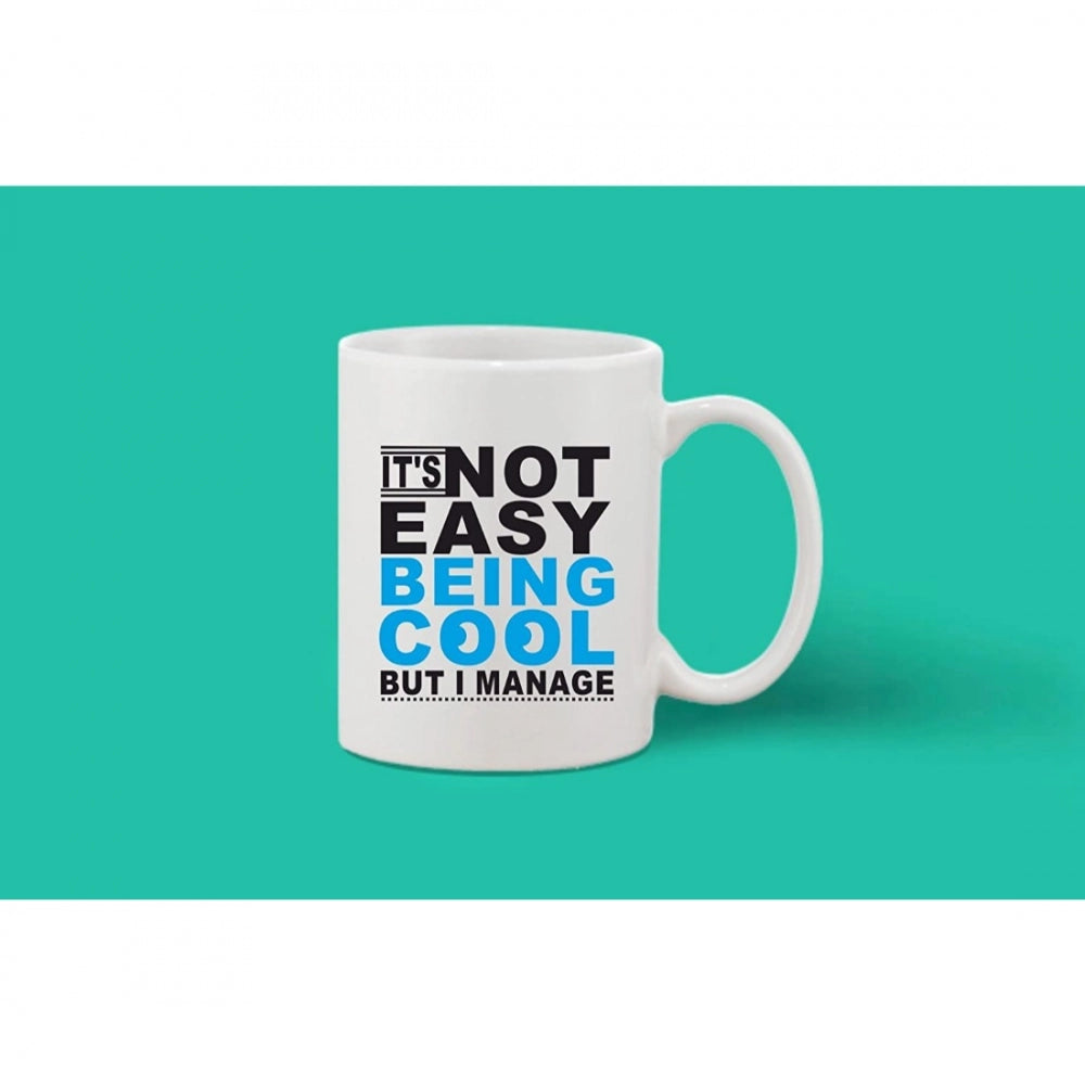 Amfyn Printed Ceramic Coffee Mug - 1 Pieces, White, 11oz