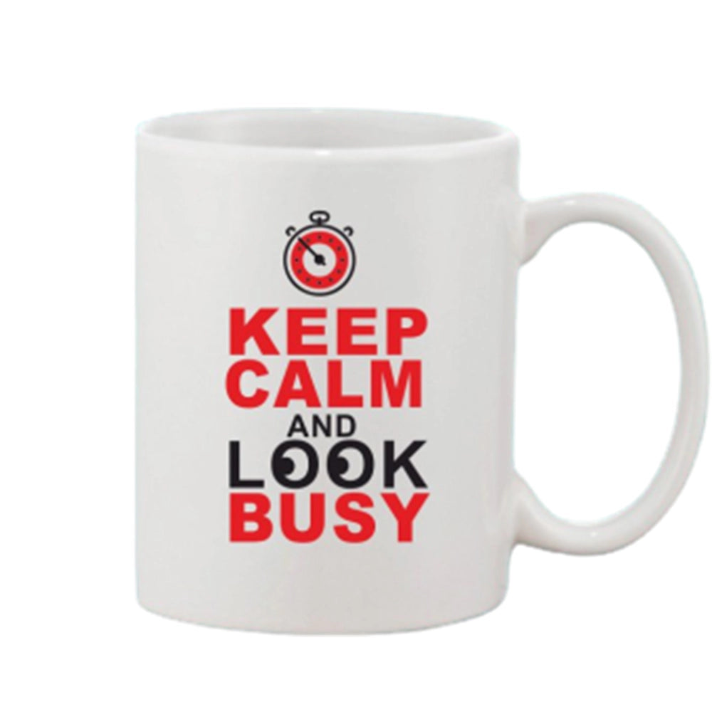 Amfyn Printed Ceramic Coffee Mug - 1 Pieces, White, 11oz