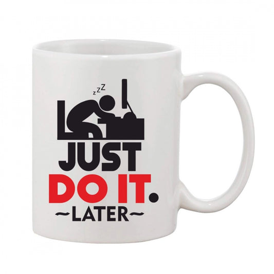 Amfyn Printed Ceramic Coffee Mug - 1 Pieces, White, 11oz