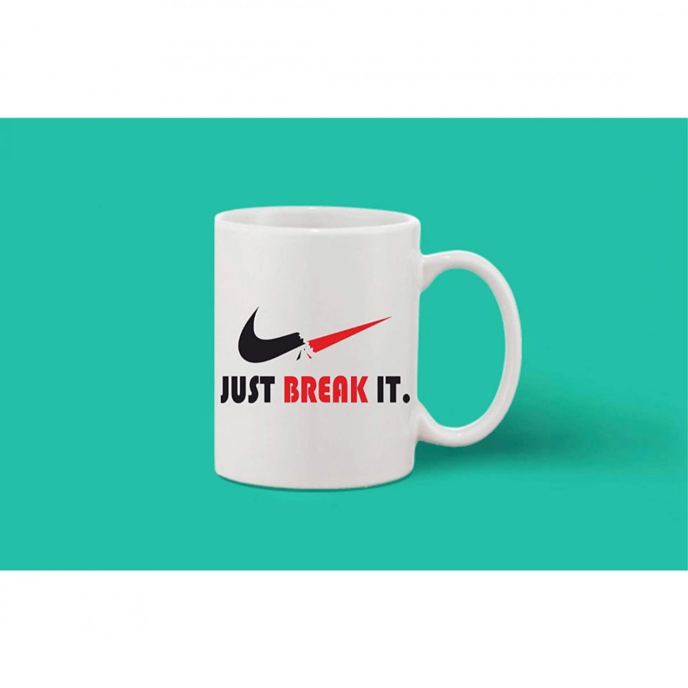 Amfyn Printed Ceramic Coffee Mug - 1 Pieces, White, 11oz