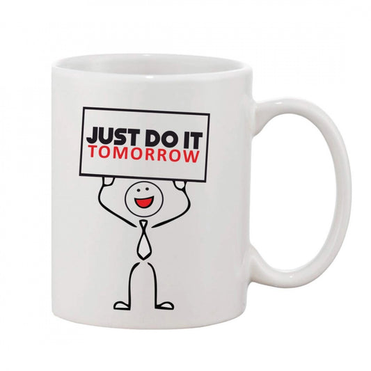 Amfyn Printed Ceramic Coffee Mug - 1 Pieces, White, 11oz