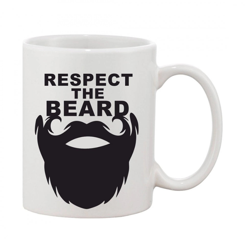 Amfyn Printed Ceramic Coffee Mug - 1 Pieces, White, 11oz