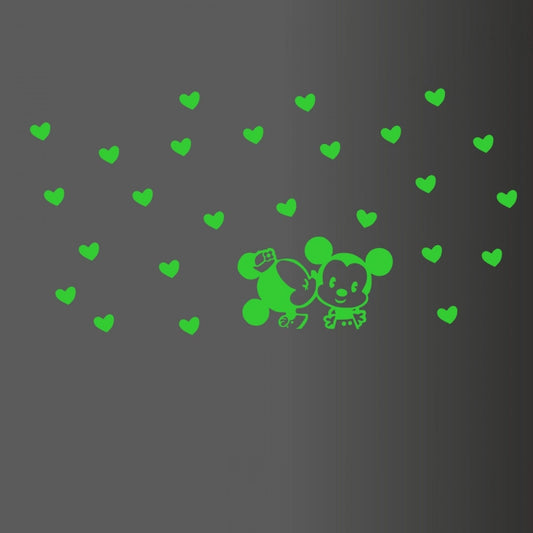 Amfyn Green Kids Room Decor Radium Wall Sticker