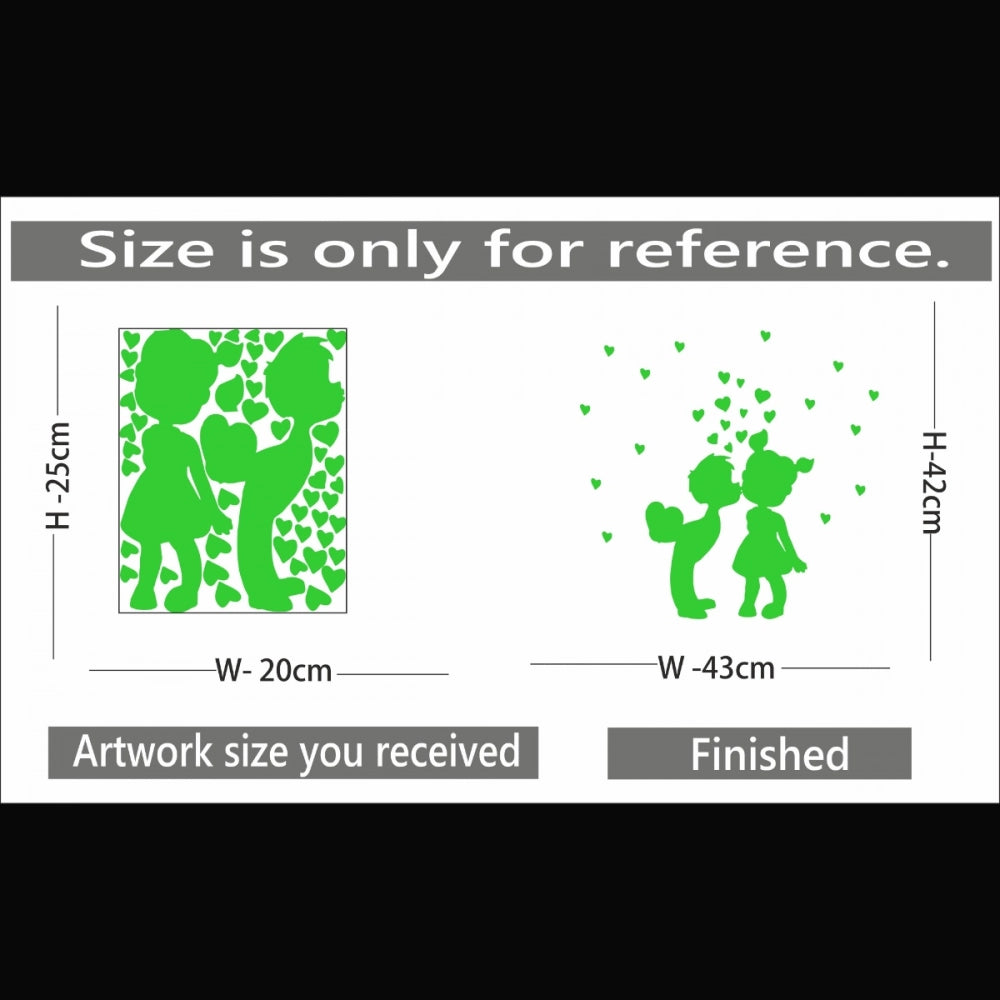 Amfyn Green Galaxy Of Stars Radium Wall Sticker