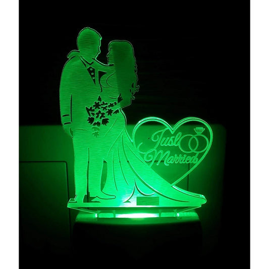Amfyn Just Married Couple AC Adapter Night Lamp