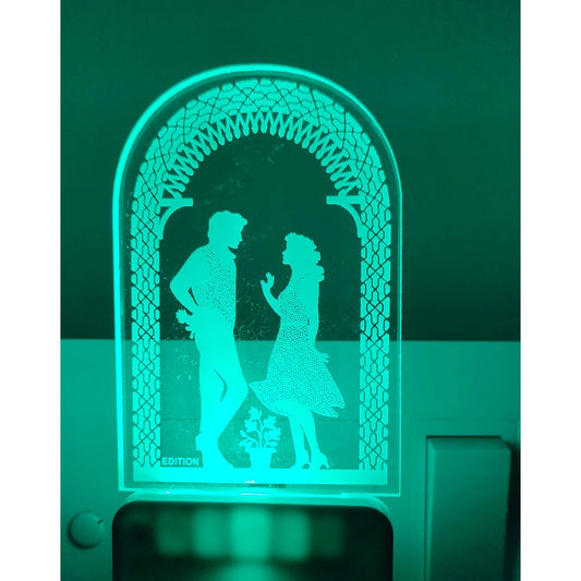 Amfyn Romantic Love Couple AC Adapter Night Lamp