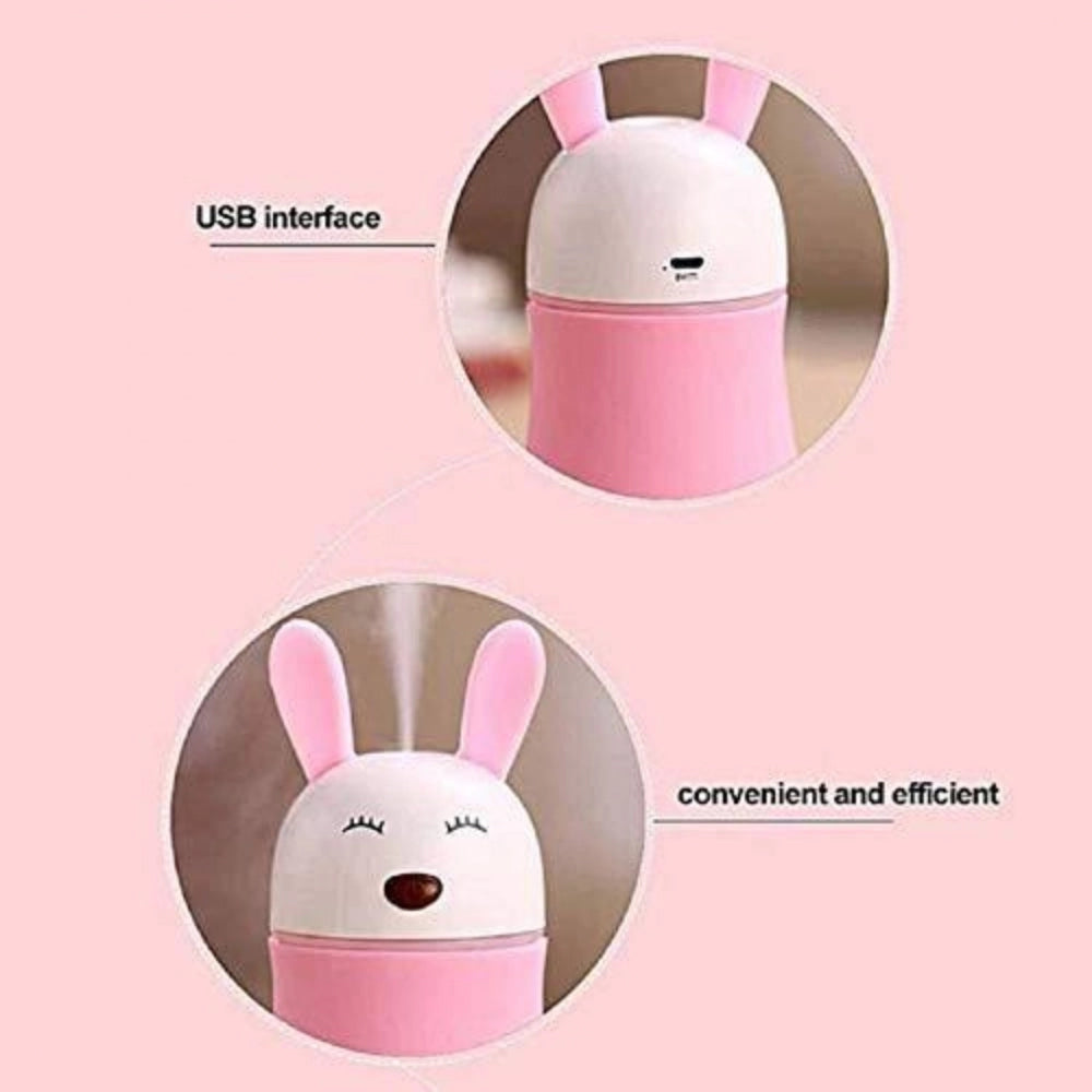 Amfyn Lovely Rabbit Air Humidifier Usb Aroma Diffuse With Led Lamp