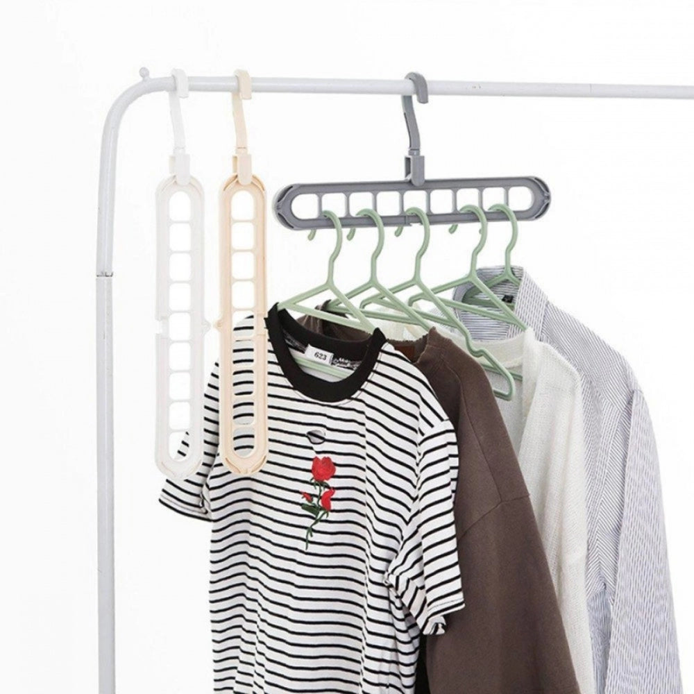 Amfyn Pack Of_6 Plastic Hanger Hanging Hook (Color: Assorted)
