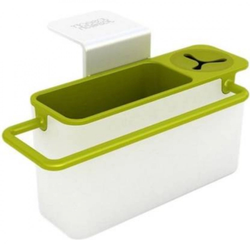 Amfyn Kitchen Self Draining Sink Tidy With Suction Cup Organizer Sponge (Color: Assorted)