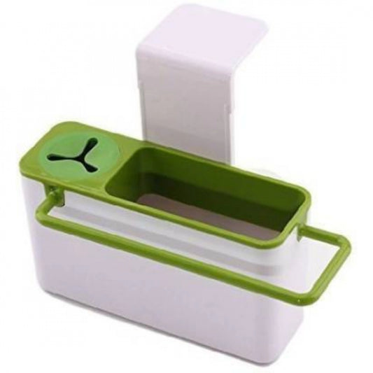 Amfyn Kitchen Self Draining Sink Tidy With Suction Cup Organizer Sponge (Color: Assorted)