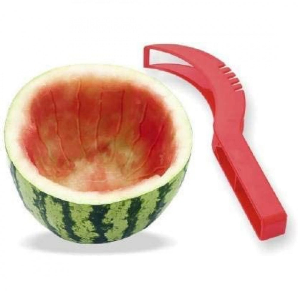Amfyn Pack Of_3 Plastic Handle Watermelon Slicer Knife (Color: Assorted)
