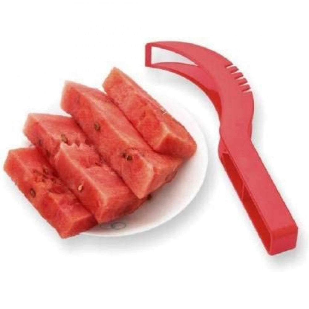 Amfyn Pack Of_3 Plastic Handle Watermelon Slicer Knife (Color: Assorted)