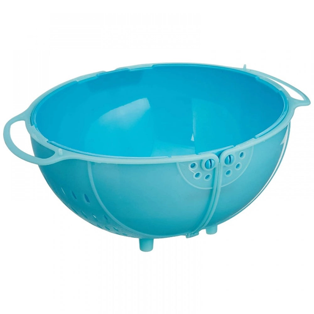 Fashion Pack Of 2_Plastic Drainer Fruit Vegetable Basket (Color: Assorted)