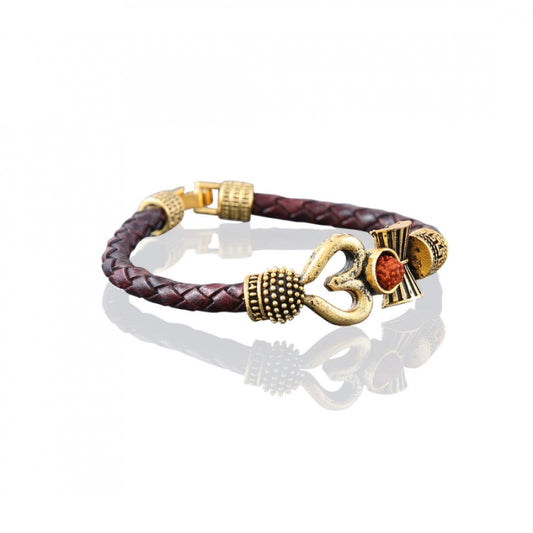 Fashion Stylish Gold Plated Bracelet (Color: Gold)