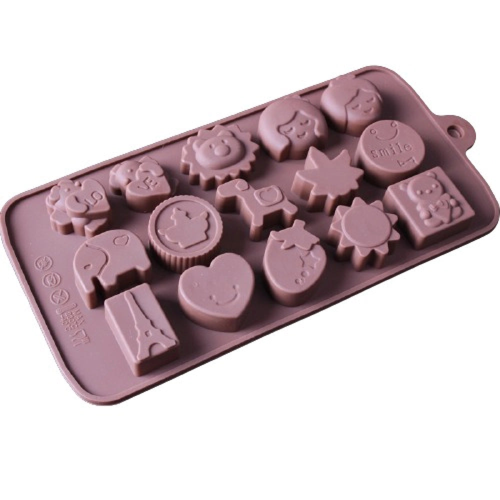 Amfyn Silicone Chocolate Mold (Color: Assorted)