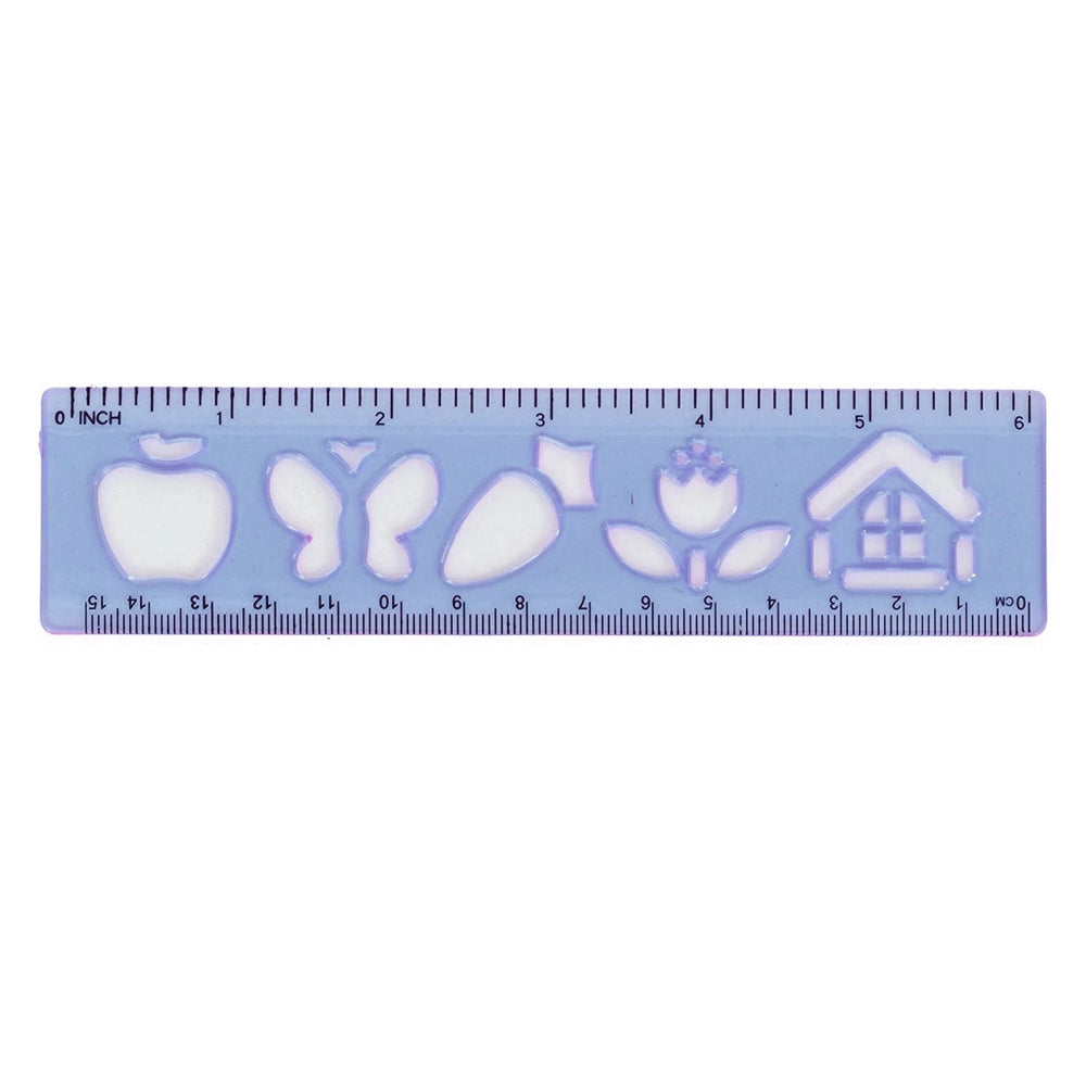 Amfyn Pack Of 10_Shapes Stencil (Color: Assorted)