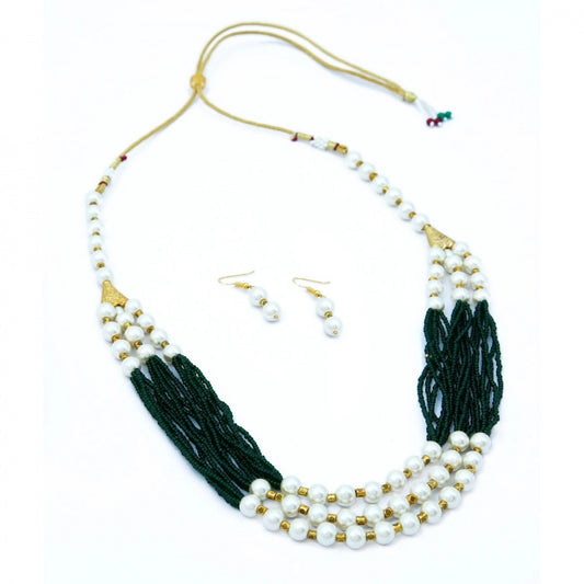 Fashion Stylish Multi Layer Pearl Necklace Set For Women