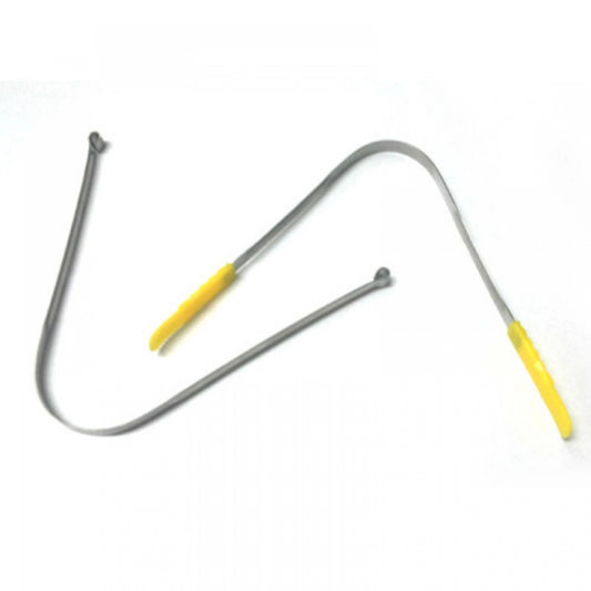 Amfyn Pack Of_12 Steel Tongue Cleaner (Color: Assorted)