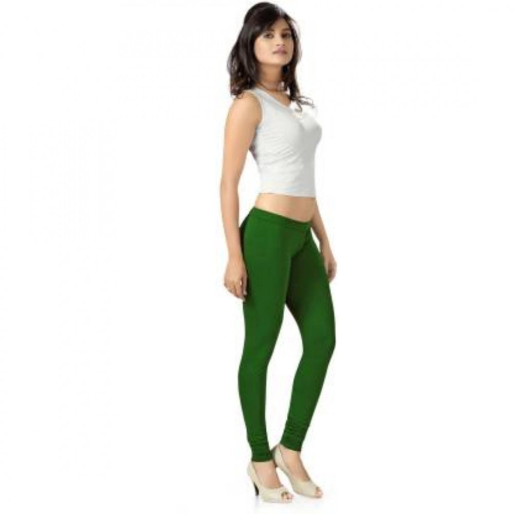 Amfyn Women's Cotton Leggings (Color:Green)