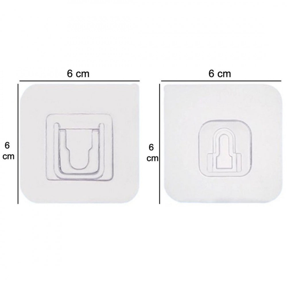 Amfyn_20 Pieces Set Magic Adhesive Plastic Wall Hooks Heavy Duty Hooks (Color: Assorted)
