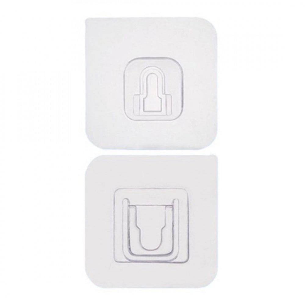 Amfyn_20 Pieces Set Magic Adhesive Plastic Wall Hooks Heavy Duty Hooks (Color: Assorted)