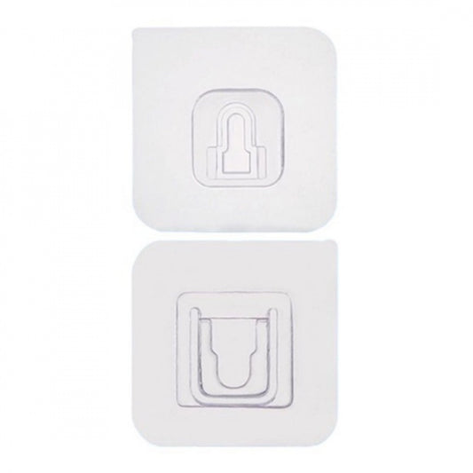 Amfyn_20 Pieces Set Magic Adhesive Plastic Wall Hooks Heavy Duty Hooks (Color: Assorted)