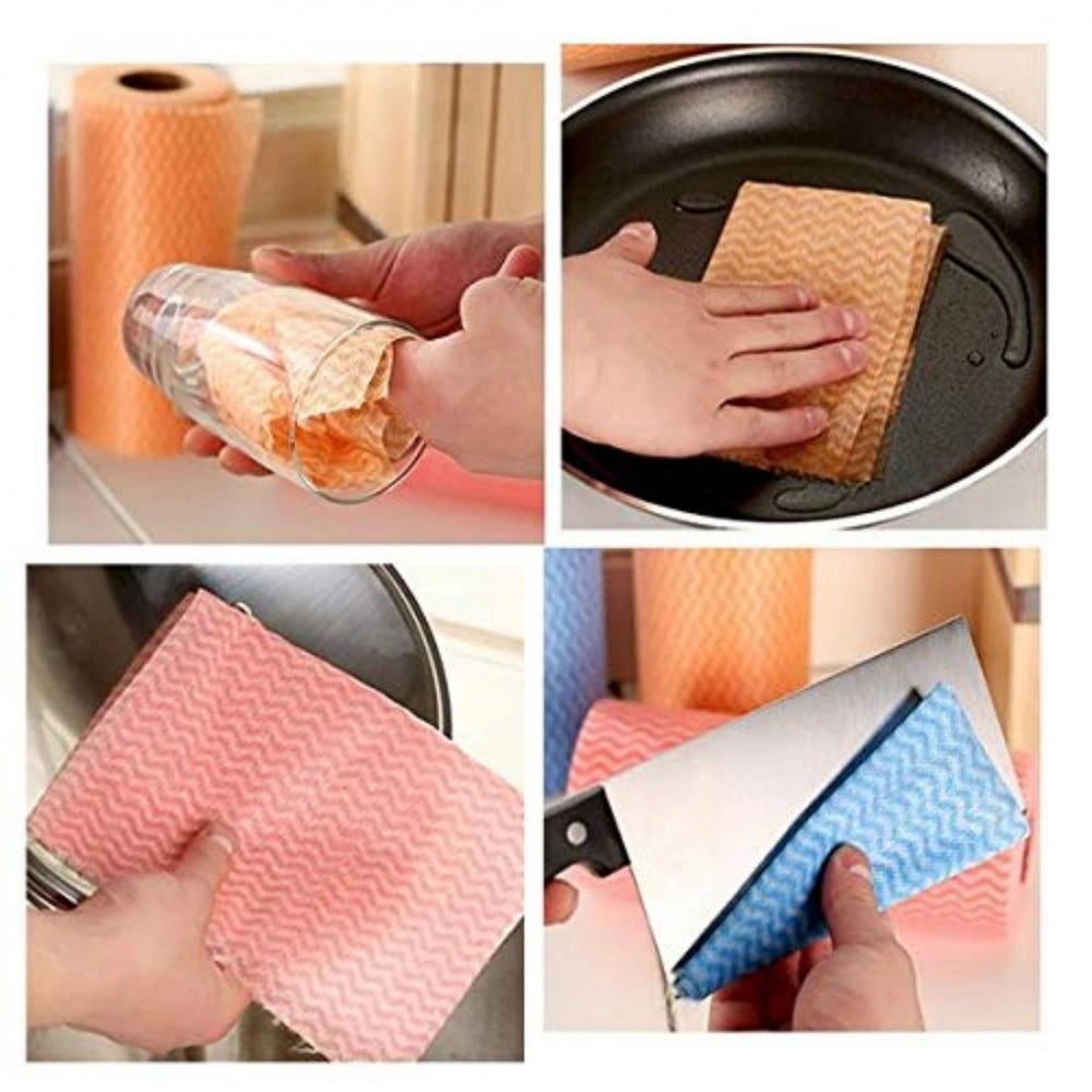 Amfyn Pack Of_2 Disposable Cleaning Cabinet Mat Towel (Color:Assorted)