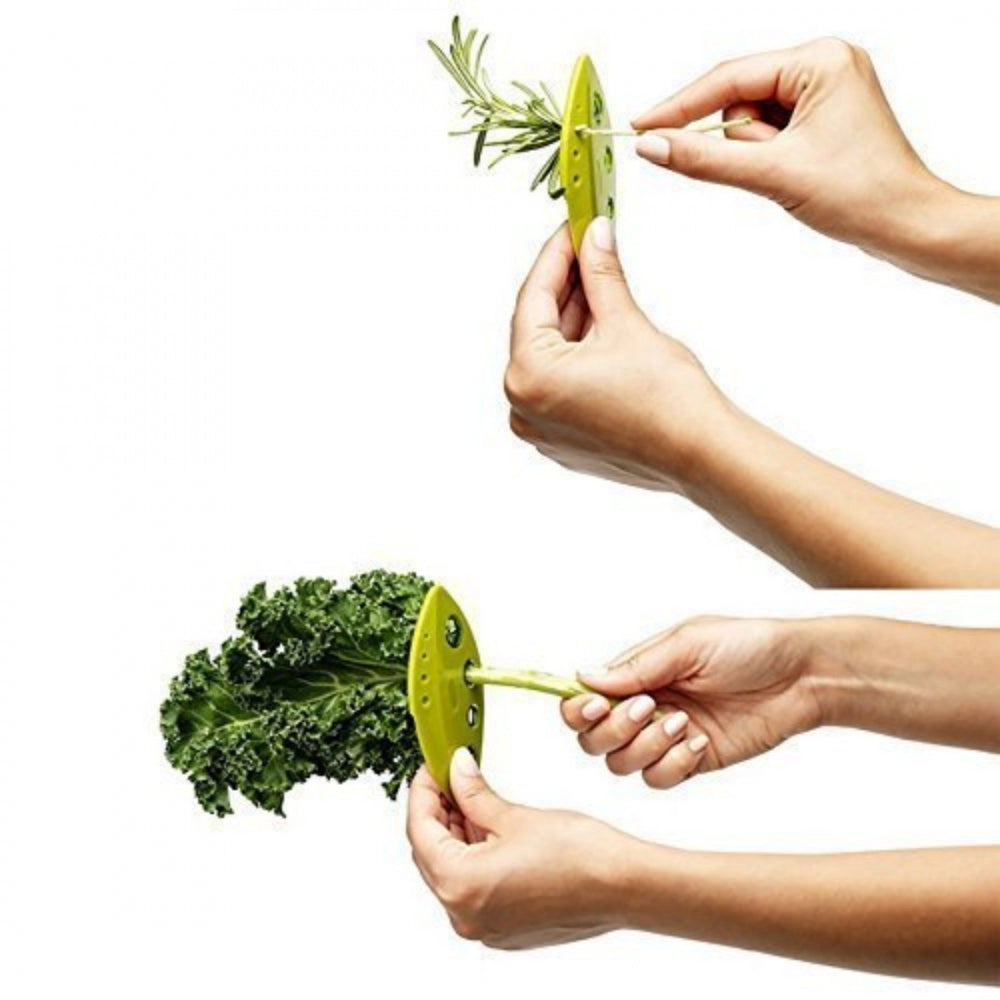 Amfyn Pack Of_5 Vegetables Celery Parsley Cabbage Leaf Stripper Plastic Looseleaf Herb Leaf Stripper Kitchen Gadgets (Color:Assorted)