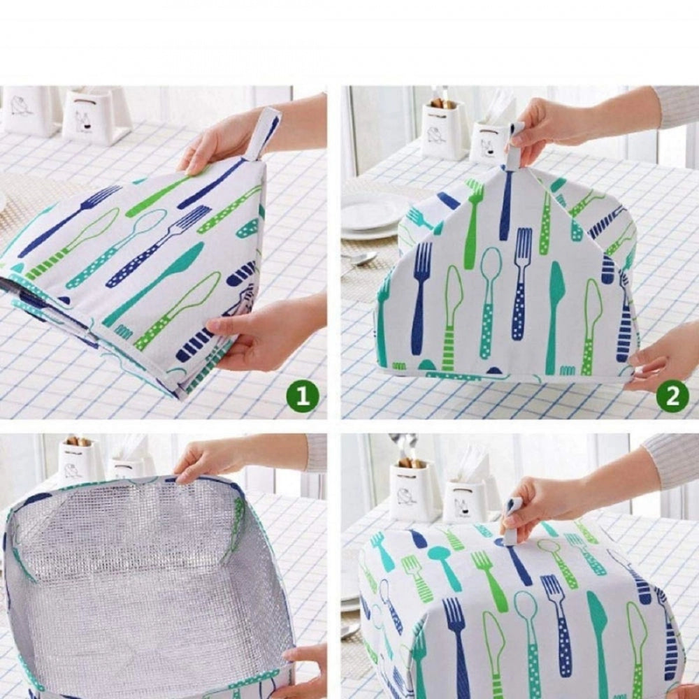 Amfyn Foldable Insulated Food Cover with Table Hot Food Insulation Cover Dish Kitchen Food Cover  (Color: Assorted)